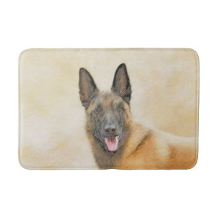 Belgisch Malinois Malerei - Niedliche Original Hun Badematte