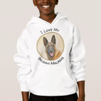 Belgisch Malinois Malerei - Niedliche Original Hun