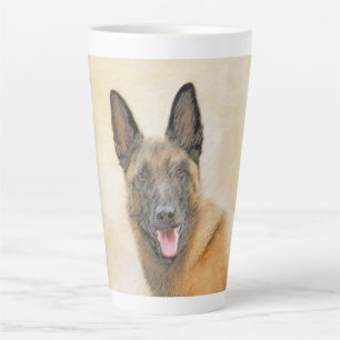 Belgisch Malinois Malerei - Niedliche Original Hun Milchtasse