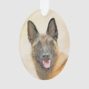 Belgisch Malinois Malerei - Niedliche Original Hun Ornament