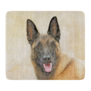 Belgisch Malinois Malerei - Niedliche Original Hun Schneidebrett