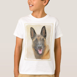 Belgisch Malinois Malerei - Niedliche Original Hun T-Shirt
