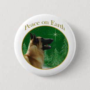 Belgisch Malinois Peace Button