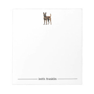 Belgisch Malinois Personalisiert Notepad Notizblock