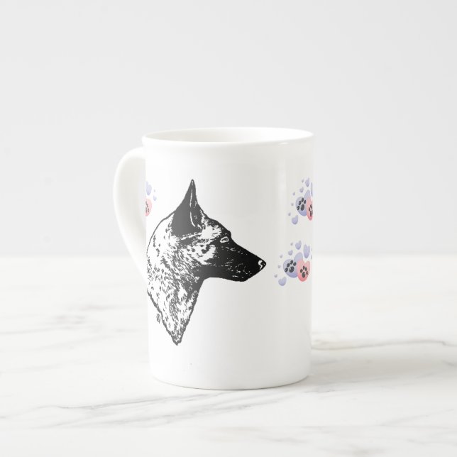 Belgisch Malinois Prozellantasse (Vorderseite Links)