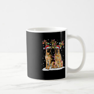 Belgisch Malinois Reindeer Hat Santa Christmas Lig Kaffeetasse