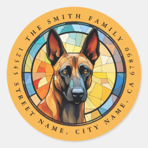 Belgisch Malinois Round Stickers
