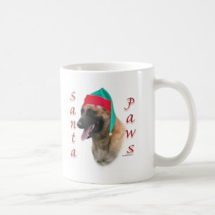 Belgisch Malinois Santa Paws; Santa Belgisch Malin Kaffeetasse