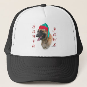 Belgisch Malinois Santa Paws; Santa Belgisch Malin Truckerkappe
