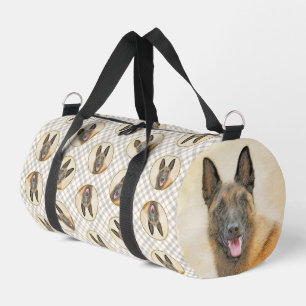 Belgisch Malinois Shepherd Mahogany Malerei Art Duffle Bag