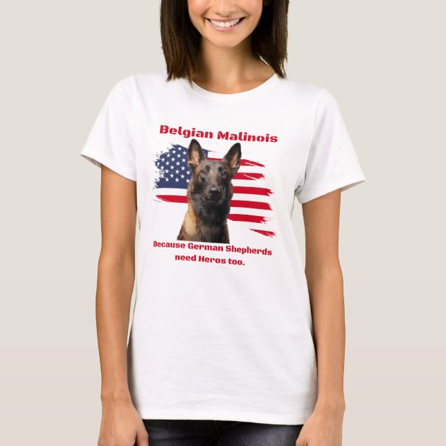 Belgisch Malinois T-Shirt (Vorderseite)