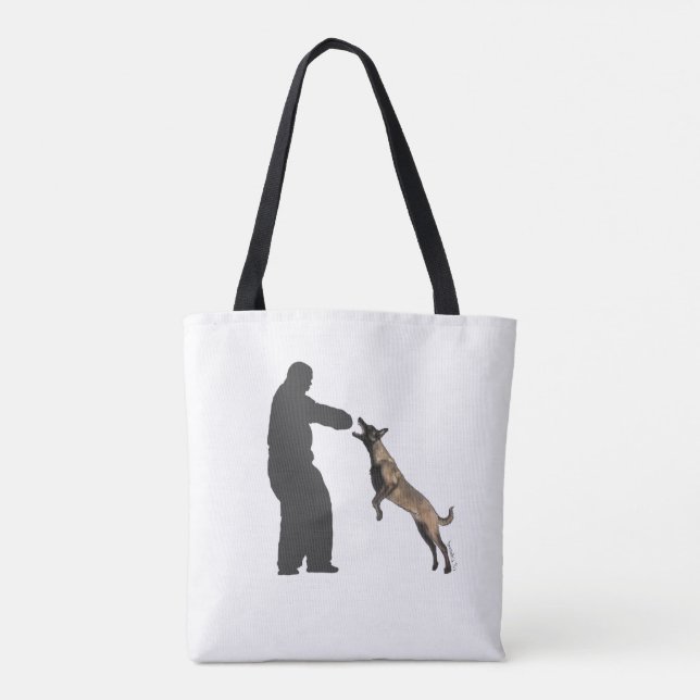 Belgisch Malinois Tote Bag Tasche (Rückseite)