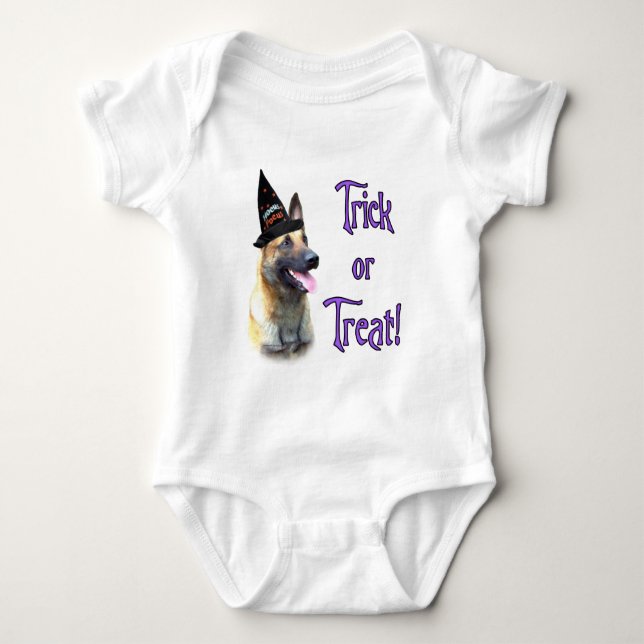 Belgisch Malinois Trick Baby Strampler (Vorderseite)