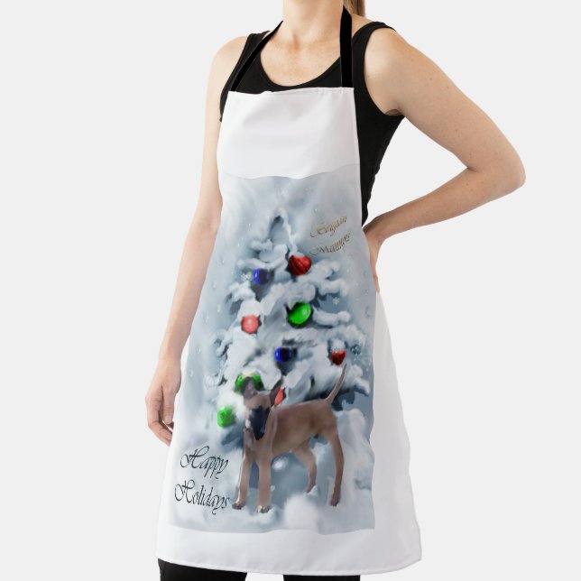 Belgisch Malinois Weihnachten Schürze (InSitu)