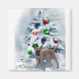Belgisch Malinois Weihnachtsgeschenke Magnet