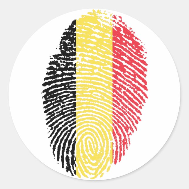 Belgisch Runder Aufkleber (Vorderseite)