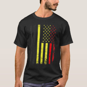 Belgische Amerikanische Flagge Belgien Amerika Pre T-Shirt