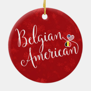 Belgische amerikanische keramik ornament