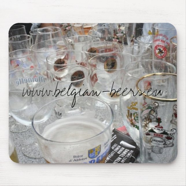 Belgische Biere Mousepad (Vorne)