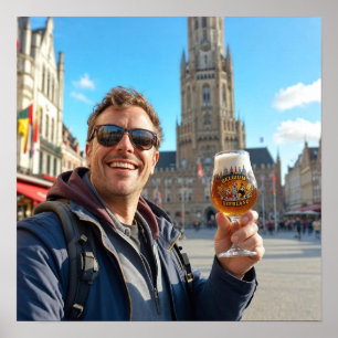 Belgische Bierreise durch Brügge Poster