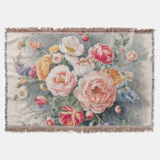 Belgische Blumengestalt Decke (Vorderseite)