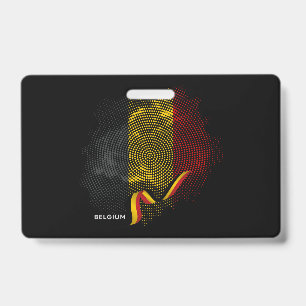 Belgische Flagge Ausweis