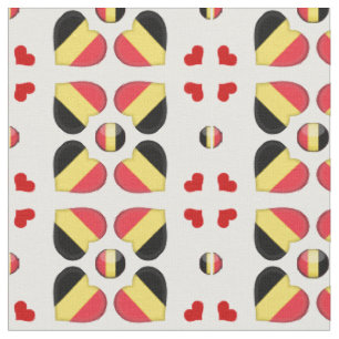 Belgische Flagge & Belgische Herbstmode Stoff
