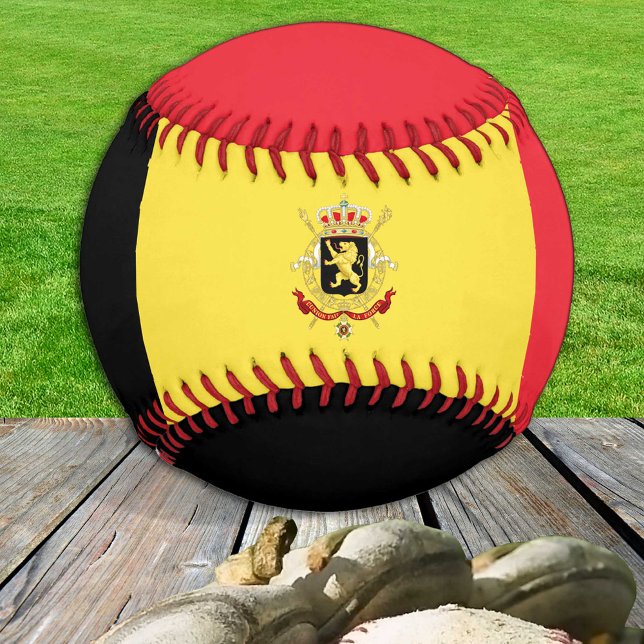 Belgische Flagge, belgische Sportarten / Baseball- Baseball (Von Creator hochgeladen)
