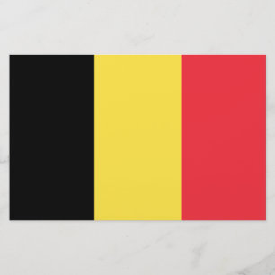 belgische Flagge Briefpapier
