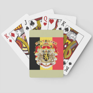 Belgische Flagge & COA Spielkarten