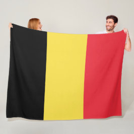 belgische Flagge Fleecedecke