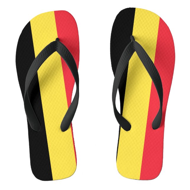 belgische Flagge Flip Flops (Fußbett)