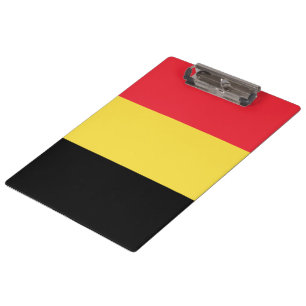 belgische Flagge Klemmbrett