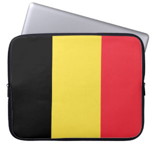 Belgische Flagge Laptopschutzhülle
