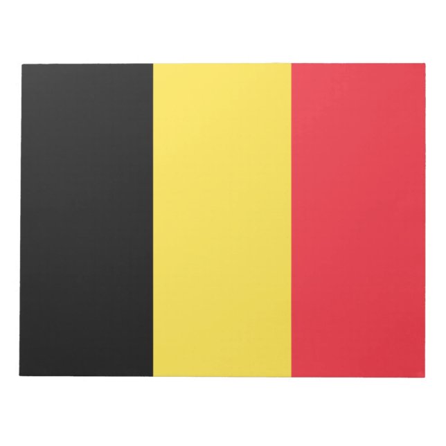belgische Flagge Notizblock (Vorderseite)
