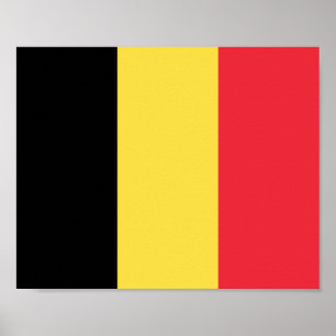 Belgische Flagge Poster