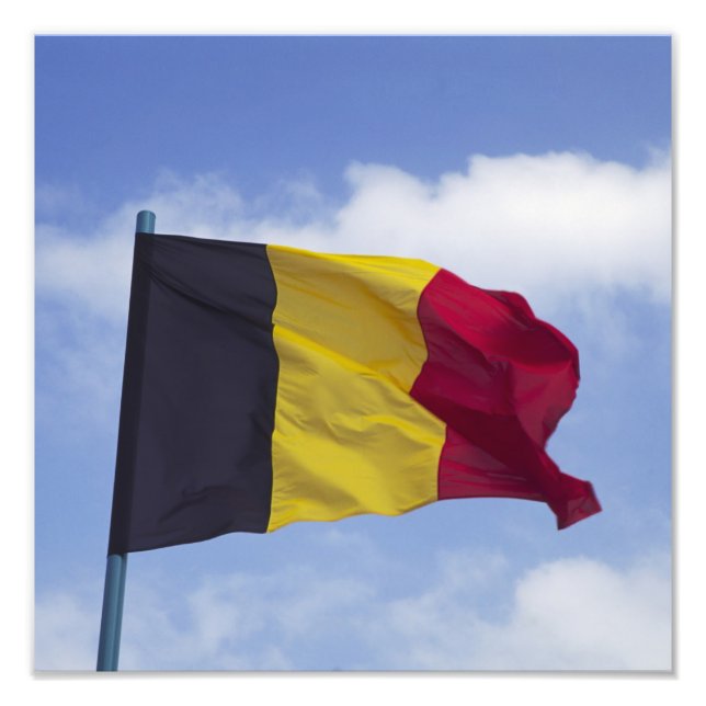 belgische Flagge (RF) Fotodruck (Vorne)