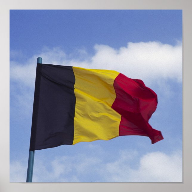 belgische Flagge (RF) Poster (Vorne)