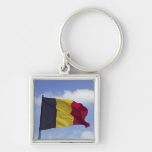 Belgische Flagge RF) Schlüsselanhänger
