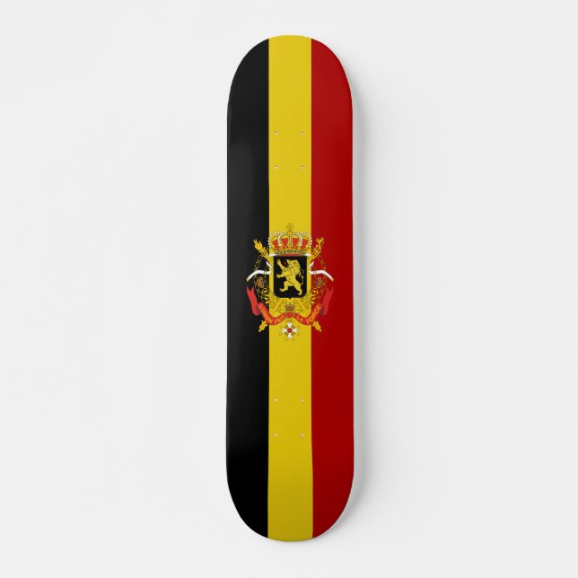 Belgische Flagge Skateboard (Vorne)