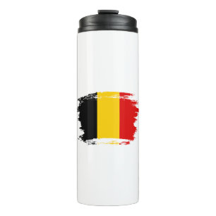 Belgische Flagge Thermosbecher
