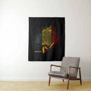 Belgische Flagge Wandteppich