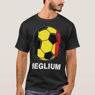 Belgische Fußballmannschaft Förderer Belgien Flag T-Shirt