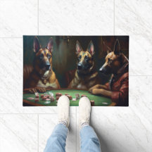 Belgische Hunde Malinoi Poker Art