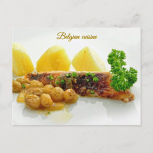 Belgische Küche Hühnchen Feiertagspostkarte
