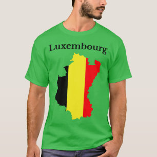 Belgische Luxemburger Karte Belgien T-Shirt