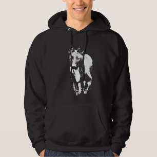 Belgische Malinois Hunde Gesicht Minimalistische S Hoodie