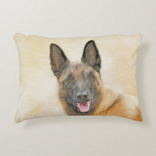 Belgische Malinois-Malerei - Niedliche Original Hu Dekokissen