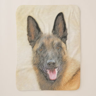 Belgische Malinois-Malerei - Niedliche Original Hu Sherpadecke