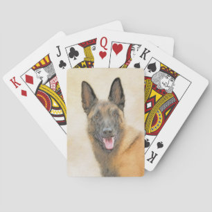Belgische Malinois-Malerei - Niedliche Original Hu Spielkarten